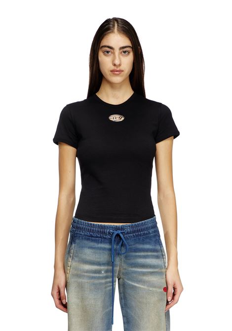 t uncutie long t-shit woman black DIESEL | A16839 0CLBR9XX